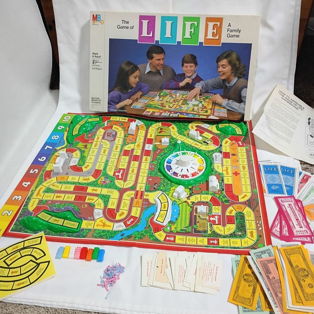 1985 Milton Bradley The Game of Life Complete!